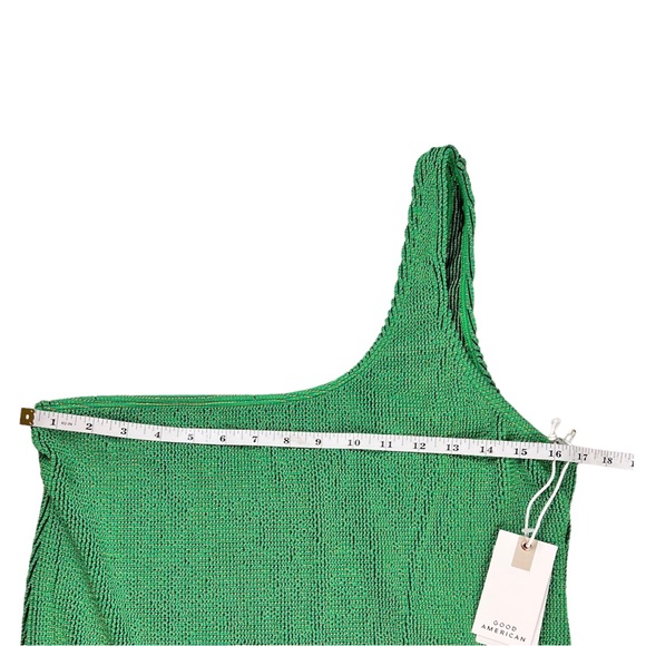 Good American Always Fits Shoulder One Piece Summer Green Size 4XL 5XL - Picture 5 of 12